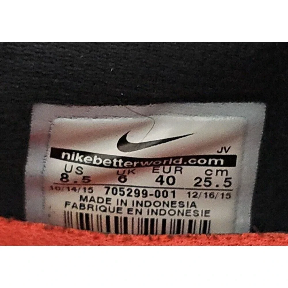 Nike Flex Fury Womens‎ Size 8.5 Black Athletic Running Shoes Sneakers 705299-001
